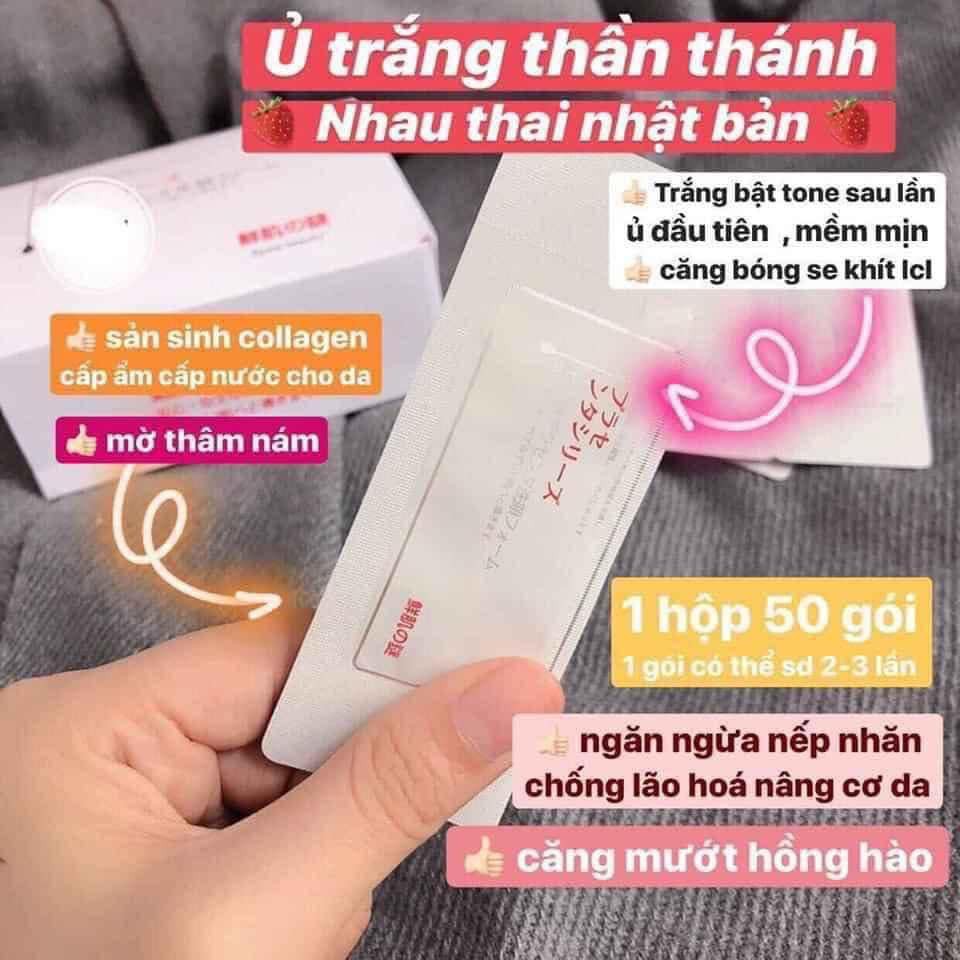 Mặt nạ trắng da, ủ trắng da mặt nhau thai, mặt nạ nhau thai cừu nhật bản dưỡng trắng da mặt MAIMEO