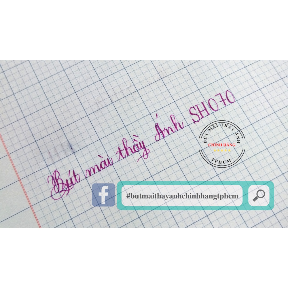 Bút mài thầy Ánh SH070 xóa được ngòi êm luyện chữ đẹp thanh đậm