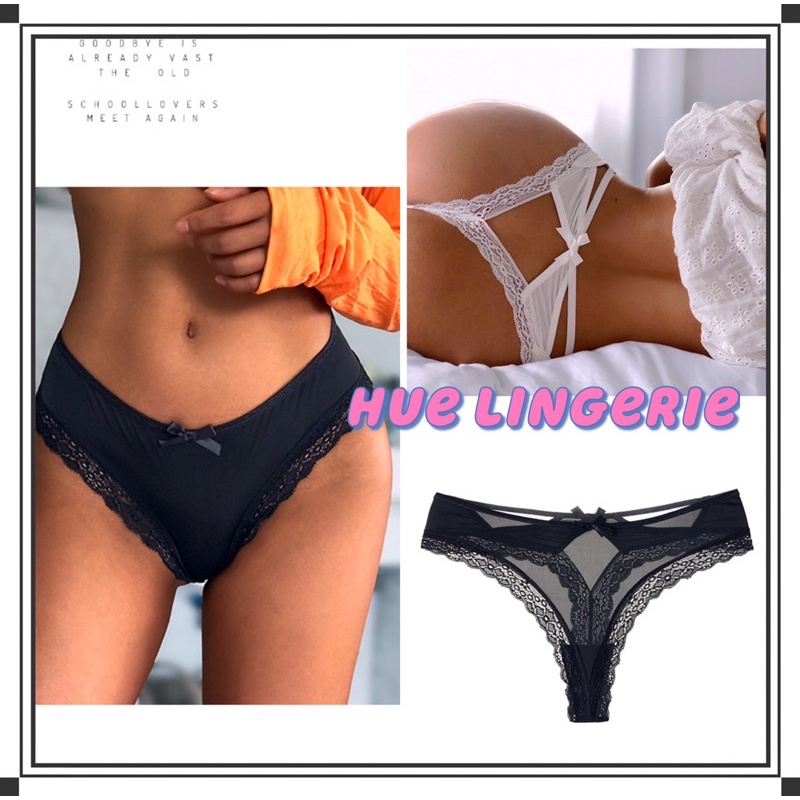 MẪU HOT-Quần lọt khe hàng cao cấp thun lạnh phối ren quyến rũ tôn mông gợi cảm