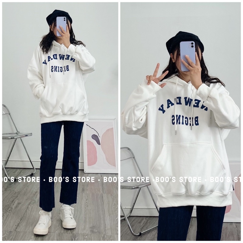 ÁO HOODIE MŨ CÓ LÓT NỈ FORM TO