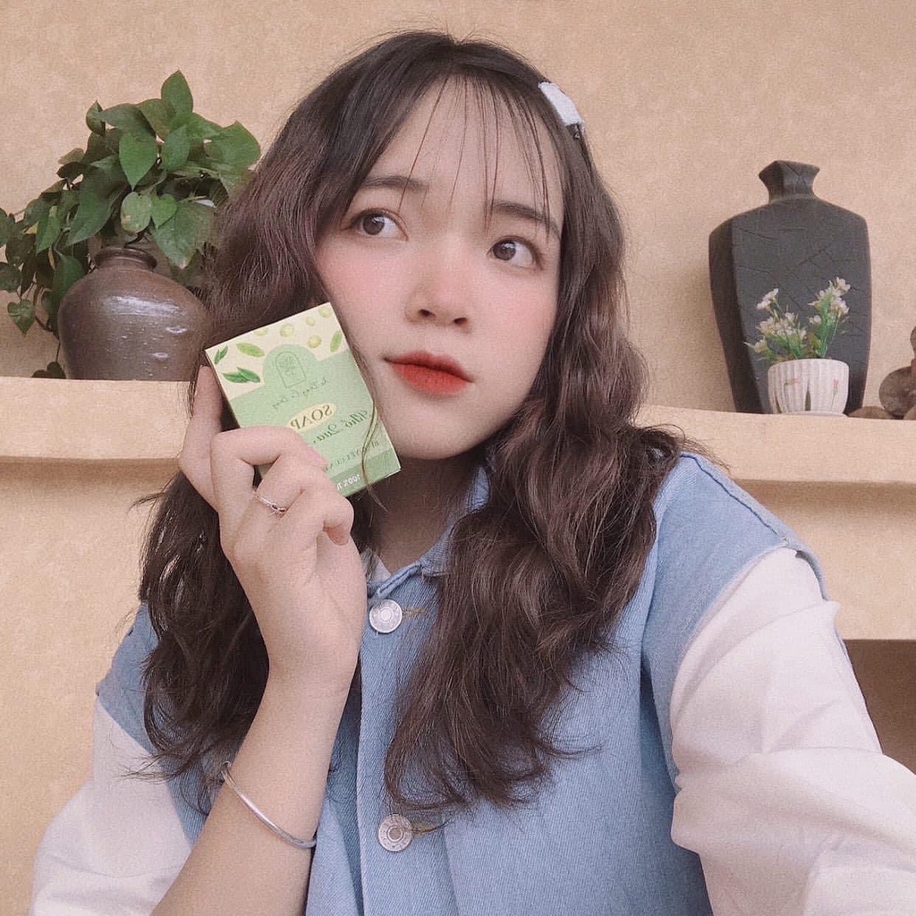 [Handmade] Xà bông thiên nhiên Khổ qua matcha hỗ trợ giảm mụn lưng mụn cơ thể dành cho body