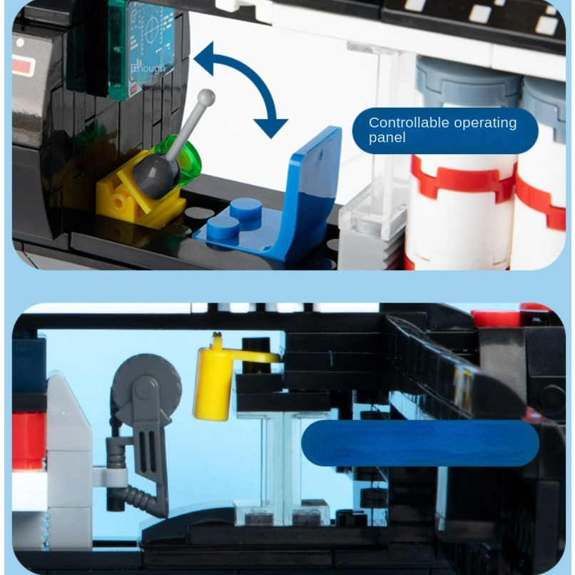 Bộ 515 Mô Hình Tàu Ngầm Chiến Đấu MOC WW2 PLA Loại 094 Jin-Class