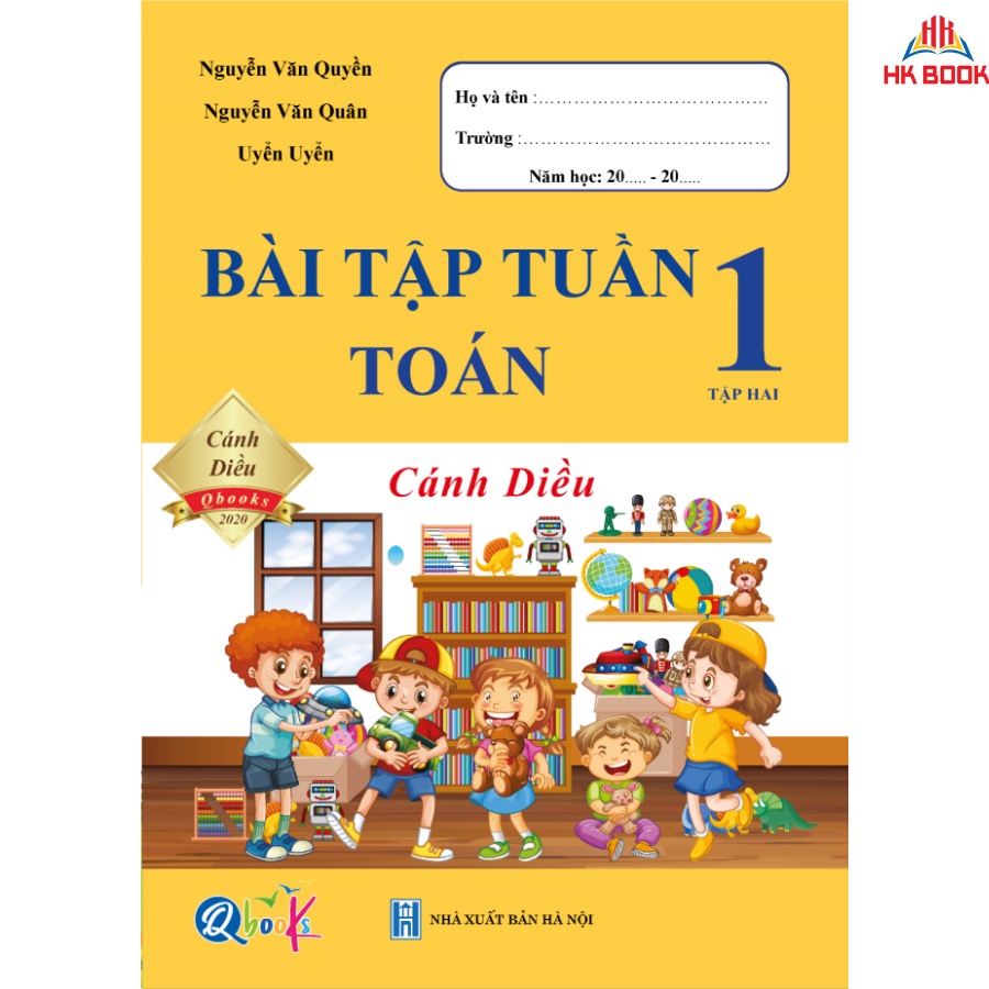 Sách - Bài Tập Tuần Toán 1 - Cánh Diều - Tập 2 (1 cuốn)