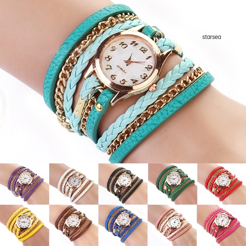 Đồng hồ vòng tay dây giả da nhiều lớp phong cách vintage cho nữ
 | BigBuy360 - bigbuy360.vn