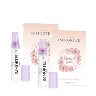Bộ Nước Hoa Nữ IMMORTEL Secret garden Chai xịt 3ml Eau De Parfum