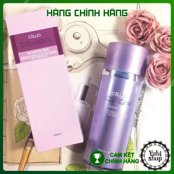 Nước Hoa Hồng Cellio - Hàn Quốc - Nước Hoa Hồng Chống Lão Hóa Da Collagen Cellio Moisture Skin - Hn