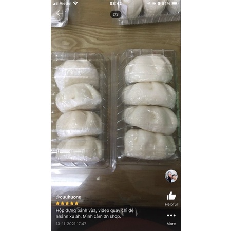 100 hộp nhựa H53 đựng bánh bao, đồ ăn, hoa quả dày dặn cứng cáp