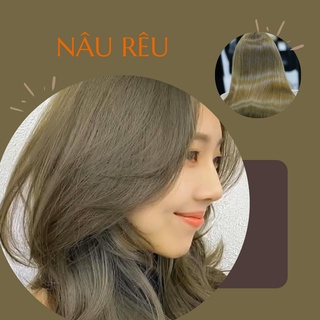 Thuốc nhuộm tóc Nâu rêu không cần thuốc tẩy tóc, Letfly. Haircolor