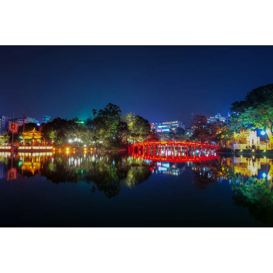 Tranh Dán Tường Khổ Lớn địa danh nổi tiếng Hà Nội kích thước theo yêu cầu, không giới hạn