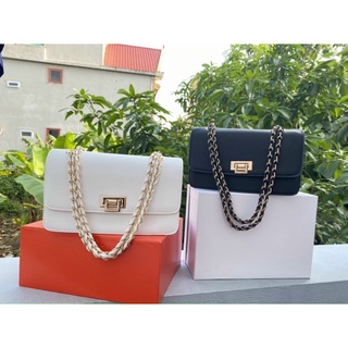 Túi xách nữ đeo chéo khoá gập size 25cm