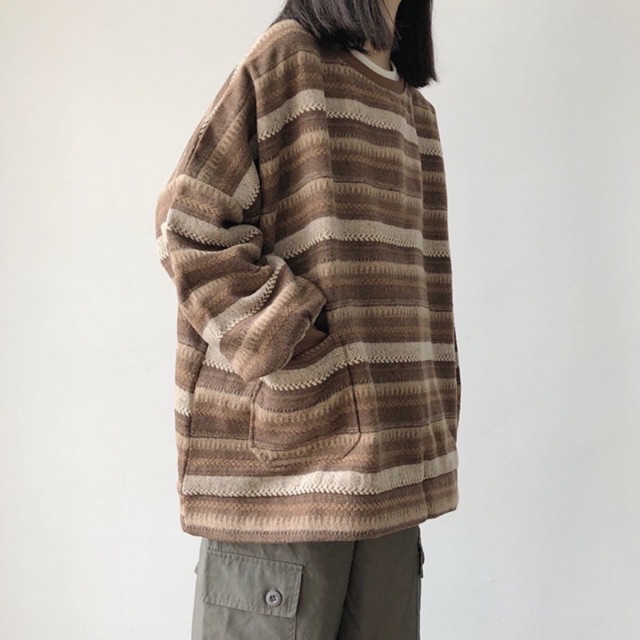 Áo len kẻ ngang LF