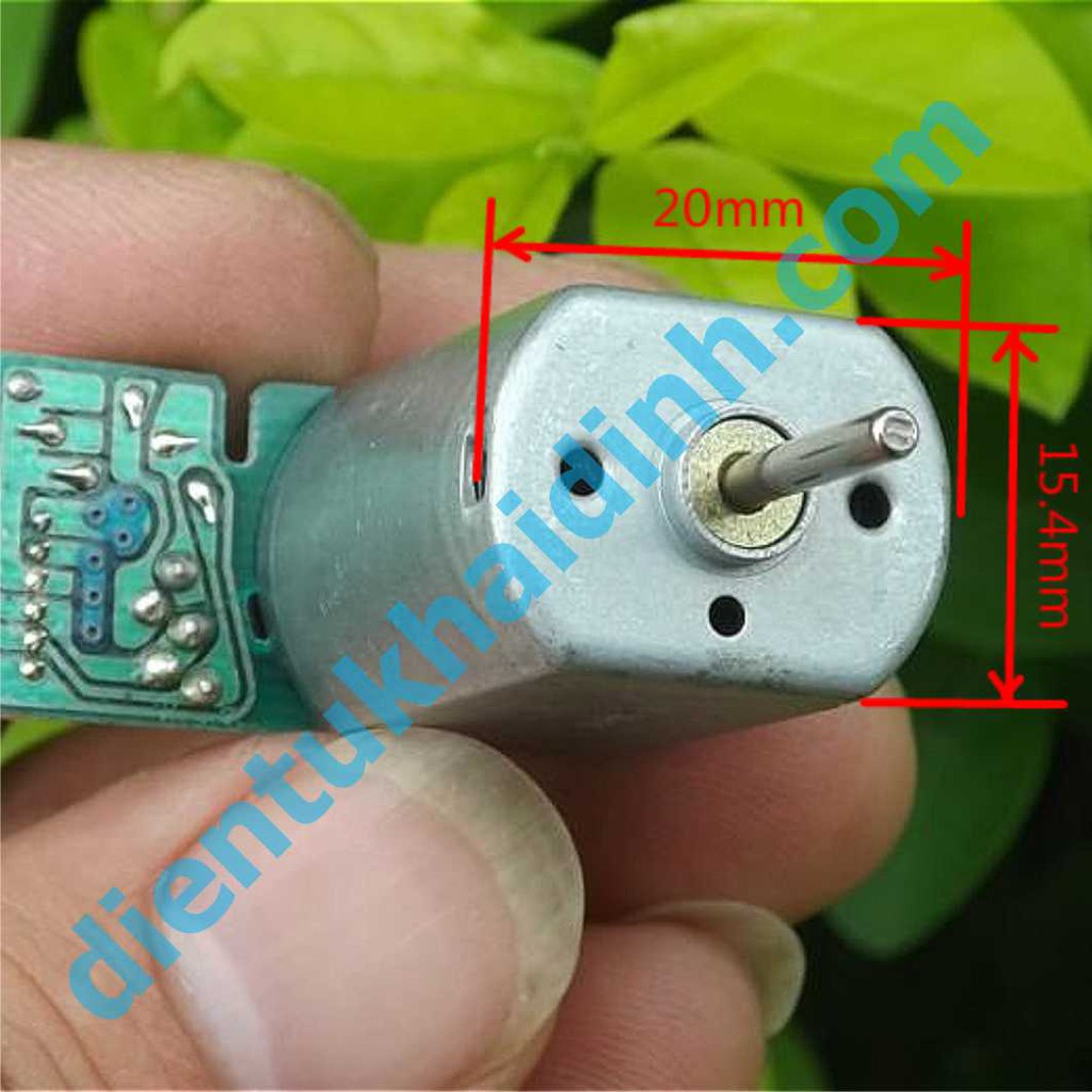 động cơ DC 130 6-12V 3800-7800V/P trục 2mm + bộ encoder 30 vạch, led thu, phát kde4385 | BigBuy360 - bigbuy360.vn