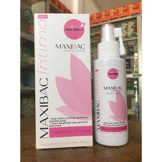 Xịt phụ khoa Maxibac, giảm ngứa phụ khoa, giảm nấm, phòng ngừa viêm nhiễm phụ khoa