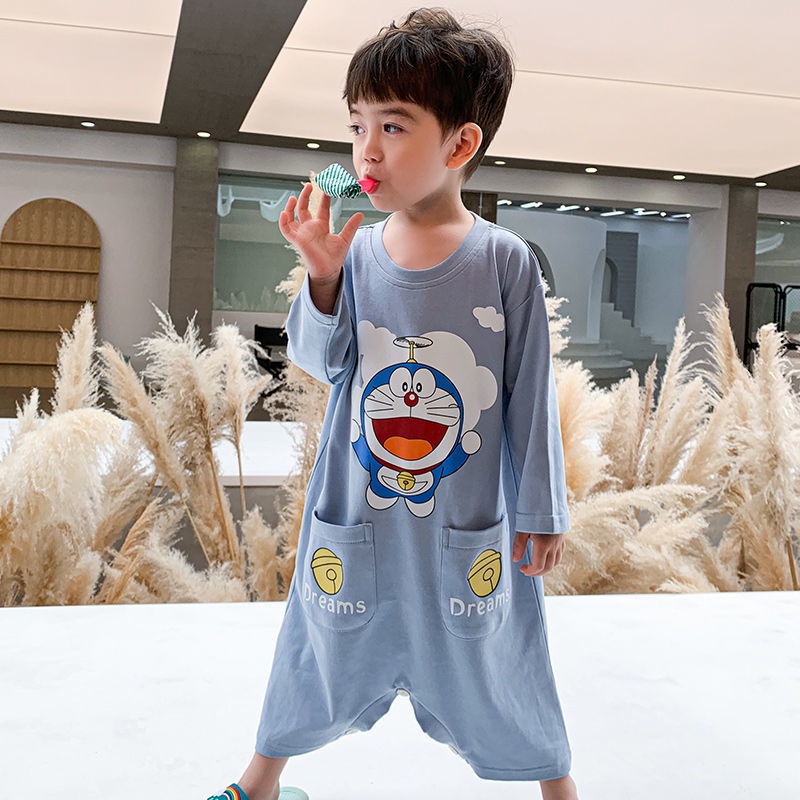 ✨Hàng Có Sẵn✨ Áo Liền Quần Mỏng Ba Lớp Điều Hòa Không Khí Chống Sặc Mùa Hè Phong Cách Mới Cho Trẻ Em