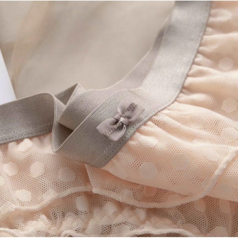 ♥️ Shop Uy Tín ♥️ Quần Lót nữ, Quần lót Ren Chấm Bi Phối Nơ Sexy