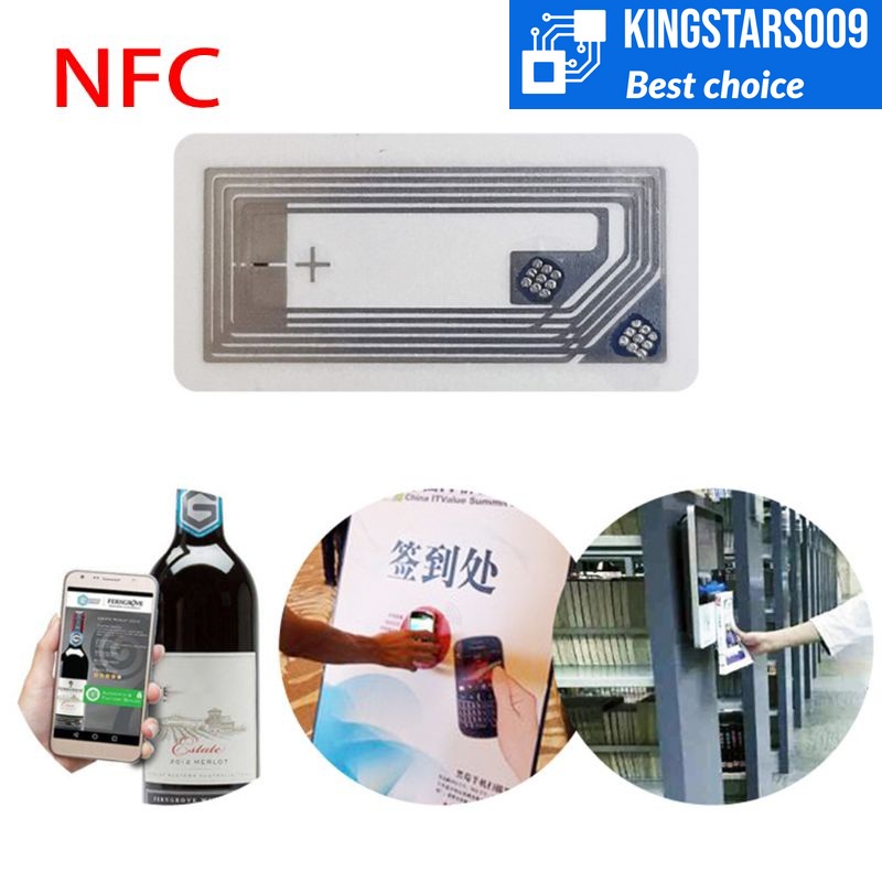 Nhãn dán RFID NTAG213 NFC ISO14443A 13.56MHZ