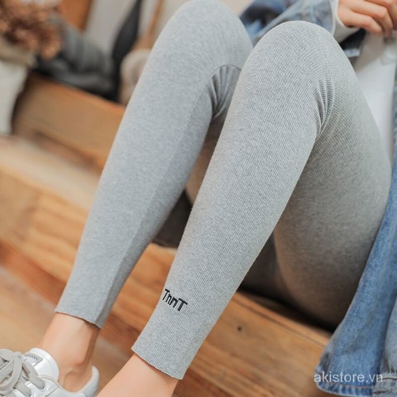 Quần Legging Thể Thao Họa Tiết Kẻ Sọc Thoải Mái Thời Trang thu đông Cho Nữ pTdN