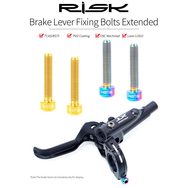 Bộ 2 Vòng Cố Định Tay Phanh Xe Đạp Leo Núi Bằng Hợp Kim Titan M5x25mm