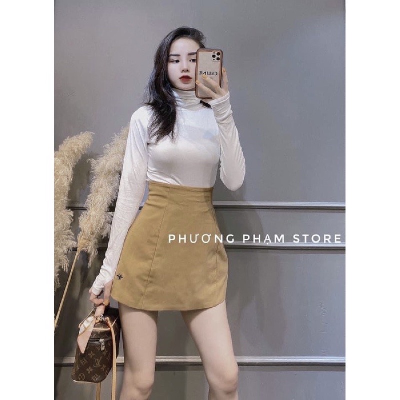 Chân váy chữ A thêu ong 3 màu siêu hót