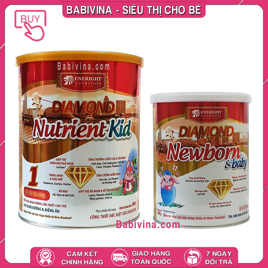 [CHÍNH HÃNG] Sữa Diamond Nutrient Kid 1 900g | Diamond newborn baby 400g