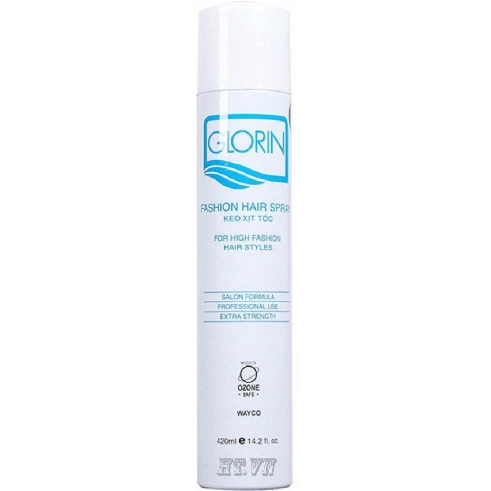 Keo Xịt Tóc Giữ Nếp Mềm & Cứng Glorin 420 Ml, 100% chính haãng