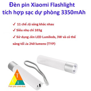 Đèn pin cầm tay Xiaomi Flashlight tích hợp sạc dự phòng 3350 mAh