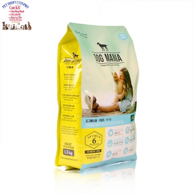 Thức ăn hạt cho Chó DOG MANIA ADULT Gói 1.5kg Bổ sung dinh dưỡng hoàn chỉnh cho Chó trưởng thành Xuất xứ Hàn quốc