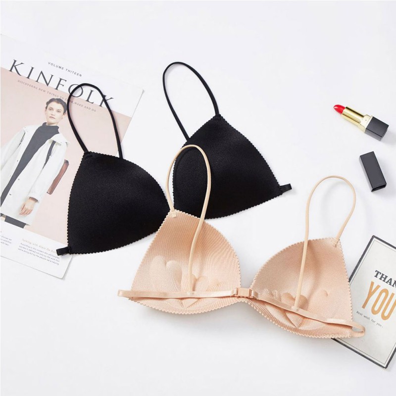 Áo ngực cup tam giác phong cách Pháp không gọng cho nữ