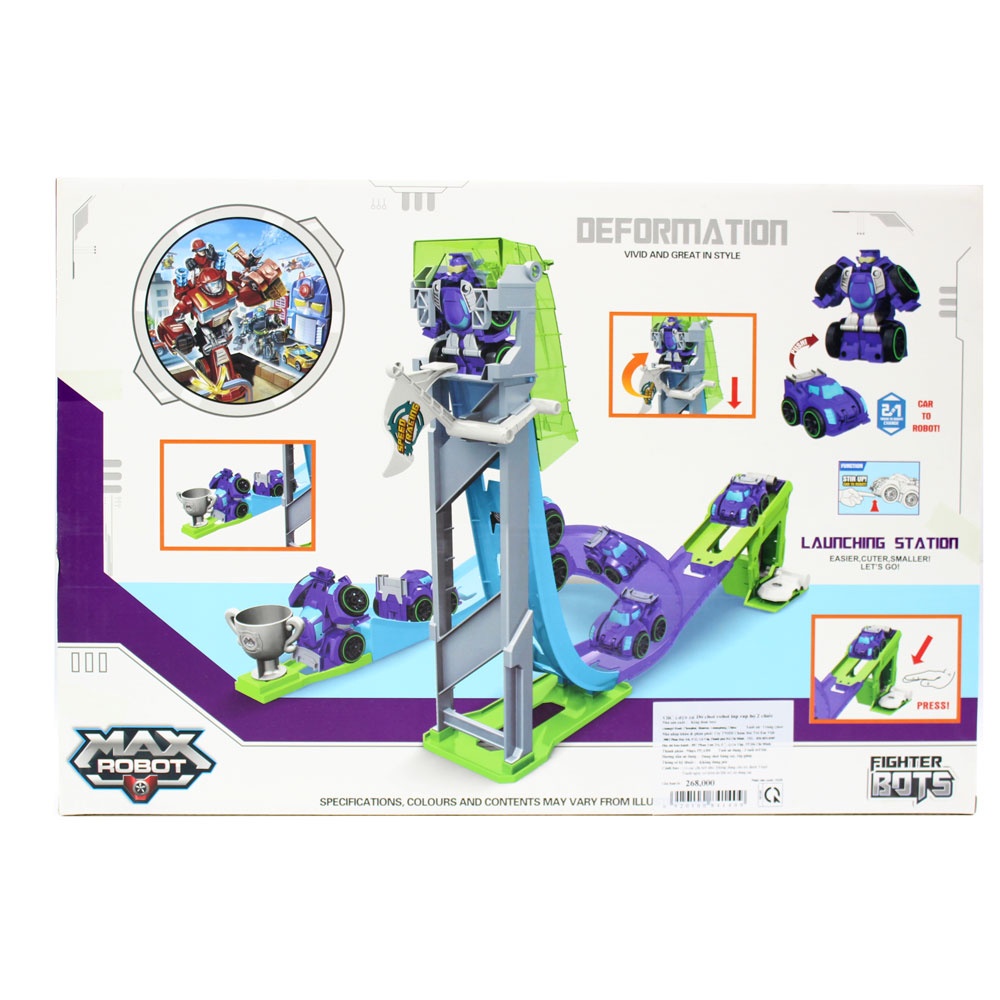 Đồ Chơi Robot Biến Hình Kèm Đường Đua Ziyu L019 10