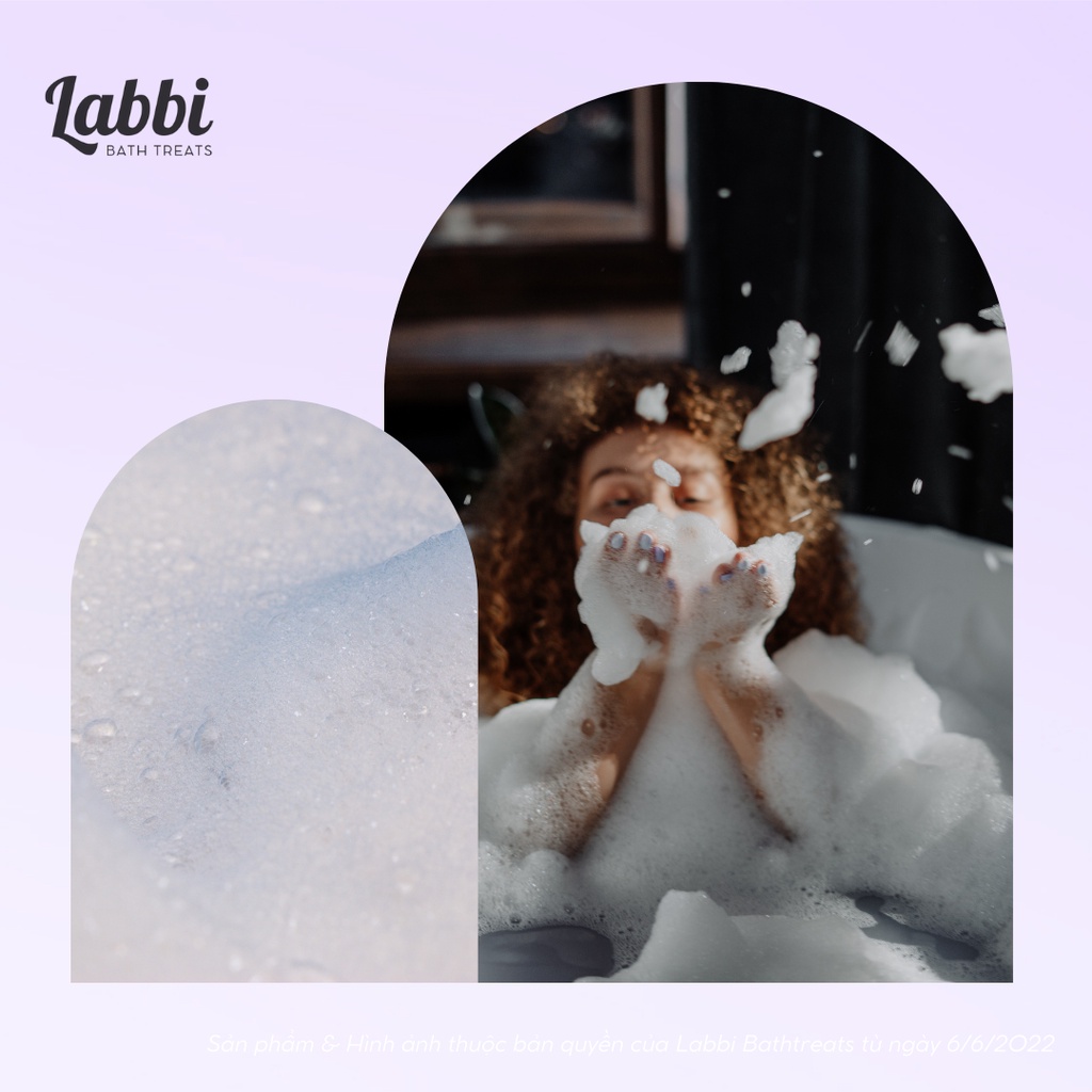 Bánh siêu tạo bọt bồn tắm BERRY BREW [Labbi] Bubble Bar