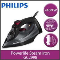 [Mã 55ELSALE1 giảm 7% đơn 300K] Bàn ủi hơi nước cao cấp Philips GC2998 (Đen xám) - bảo hành 24 tháng