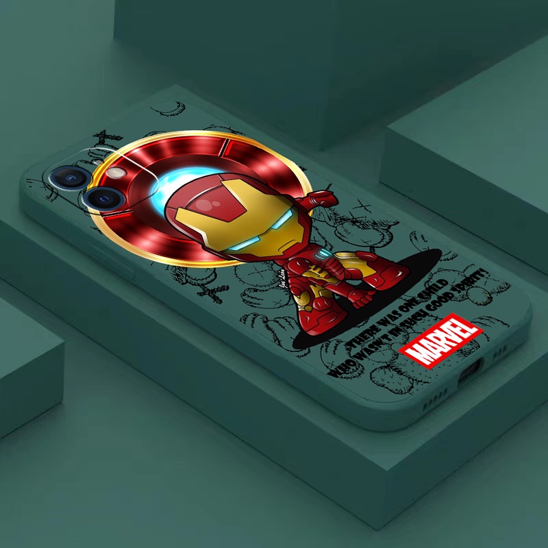 Ốp Điện Thoại TPU Mềm Hình Người Nhện/Người Sắt Cho iPhone 11 Pro MAX iPhone 7 8 Plus X XS MAX XR SE 2020