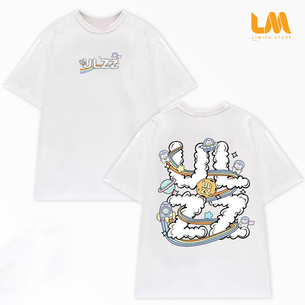 Áo thun cotton dáng rộng UL limita (V173)