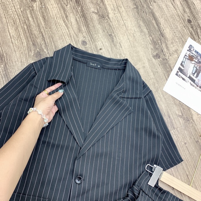 SET VEST KẺ CỘC CỰC XỊN CHẤT ĐẸP CHUẨN DÁNG