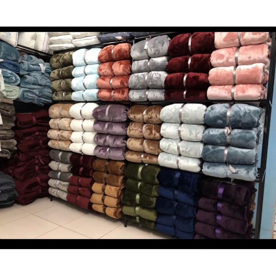 Chăn lông tuyết, lông thỏ Muji BLANKET dùng 4 mùa siêu mềm mịn kích thước 2m x 2m3 cao cấp - Chăn Hè Thu Đông Cao Cấp