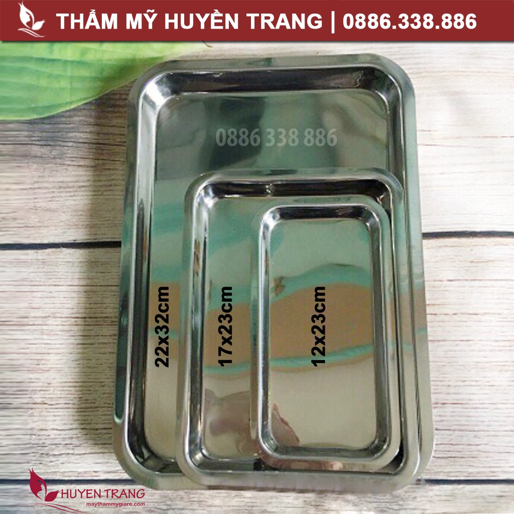 Khay Inox 304 Đựng Dụng Cụ Spa, Dụng Cụ Y Tế Huyền Trang