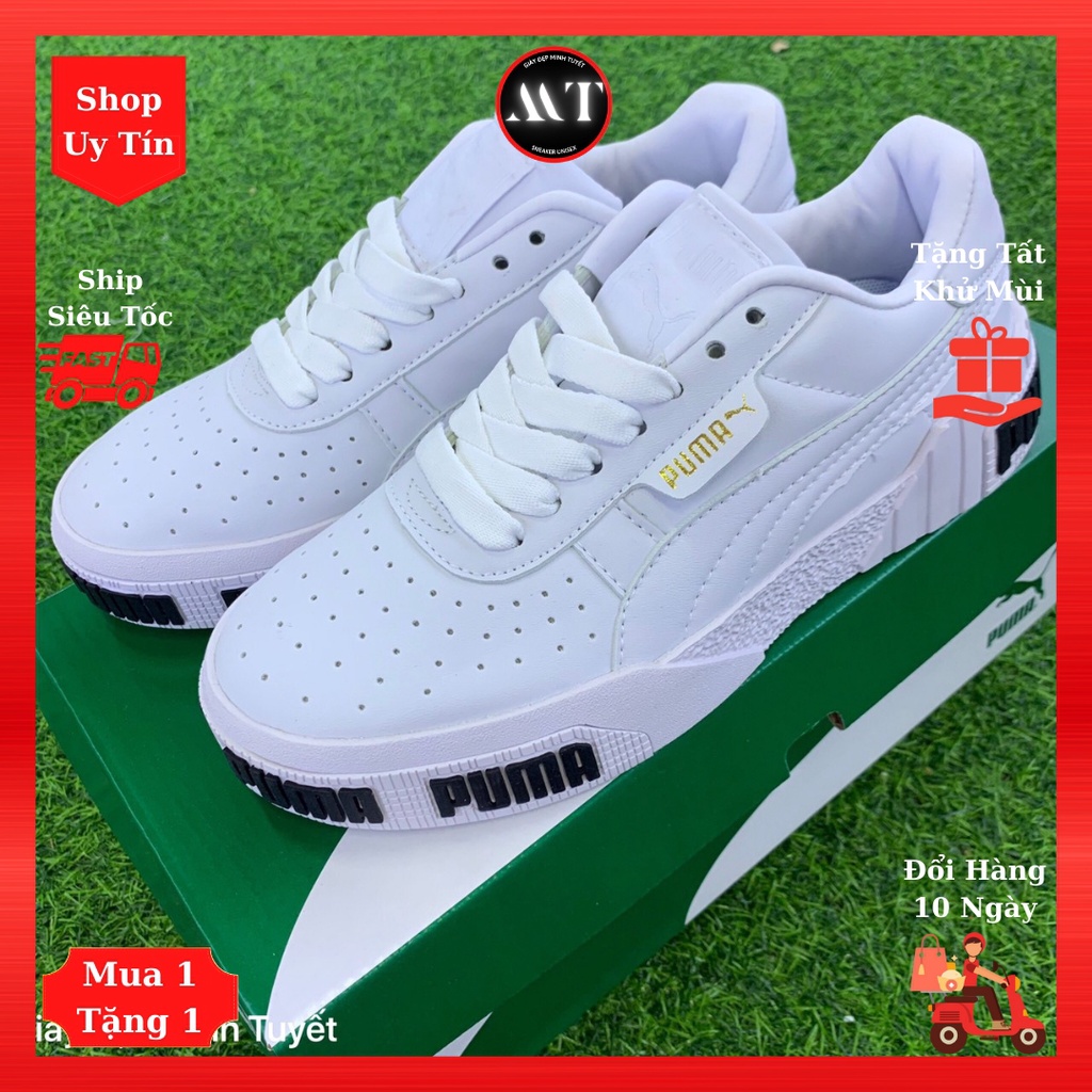 Giày sneaker Pu-ma- Cali Trắng đen nữ đẹp cao cấp, giày thể thao thời trang hot trend hiện nay, Shop uy tín ở Hà Nội