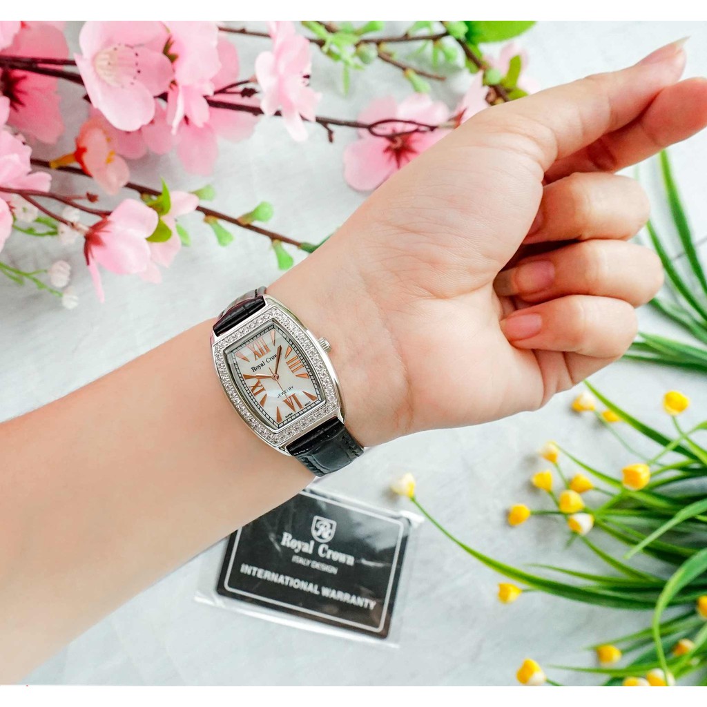 Đồng Hồ Nữ Chính Hãng Dây Da Royal Crown 3635 Chống Nước Chống Xước | BigBuy360 - bigbuy360.vn