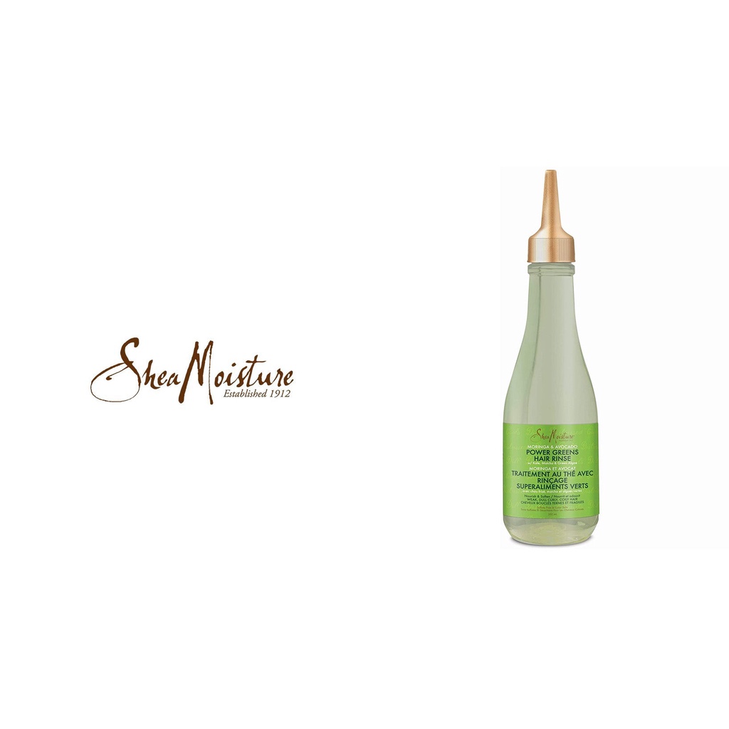Bill US - Dưỡng tóc phục hồi sau gội cho tóc tự nhiên SheaMoisture Shea Moisture Moringa and Avocado Hair Tea Rinse