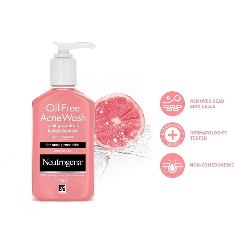 Sữa rửa mặt dạng gel Neutrogena Oil-Free Acne Wash