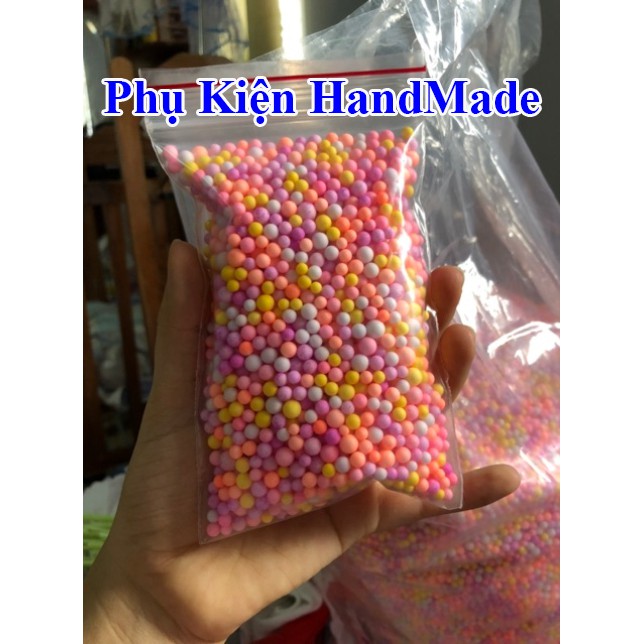 Hạt xốp nhiều màu, hạt xốp màu 6k/6gram