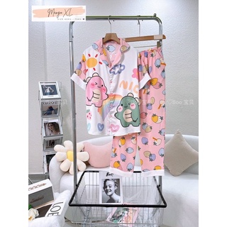 Đồ bộ lụa mango tay ngắn quần dài big size 60-75kg