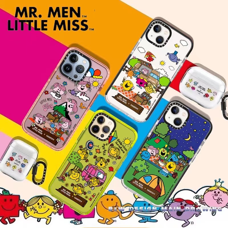Dễ Thương Ốp Điện Thoại Mềm Trong Suốt Chống Sốc In Hình Mr .men little miss Cho iphone 15 14 13 12 11 pro max ix xs max xr 7 8 plus