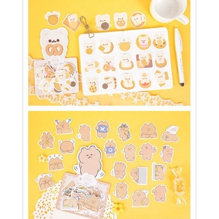Gói 40 miếng dán sticker trang trí hình gấu