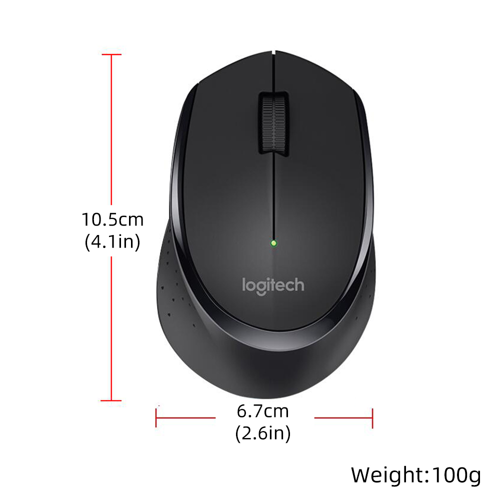 SHINE Logitech M330 Wireless Mouse Silent  For Windows7/8/10, OS X PC/Laptop Mouse Gamer