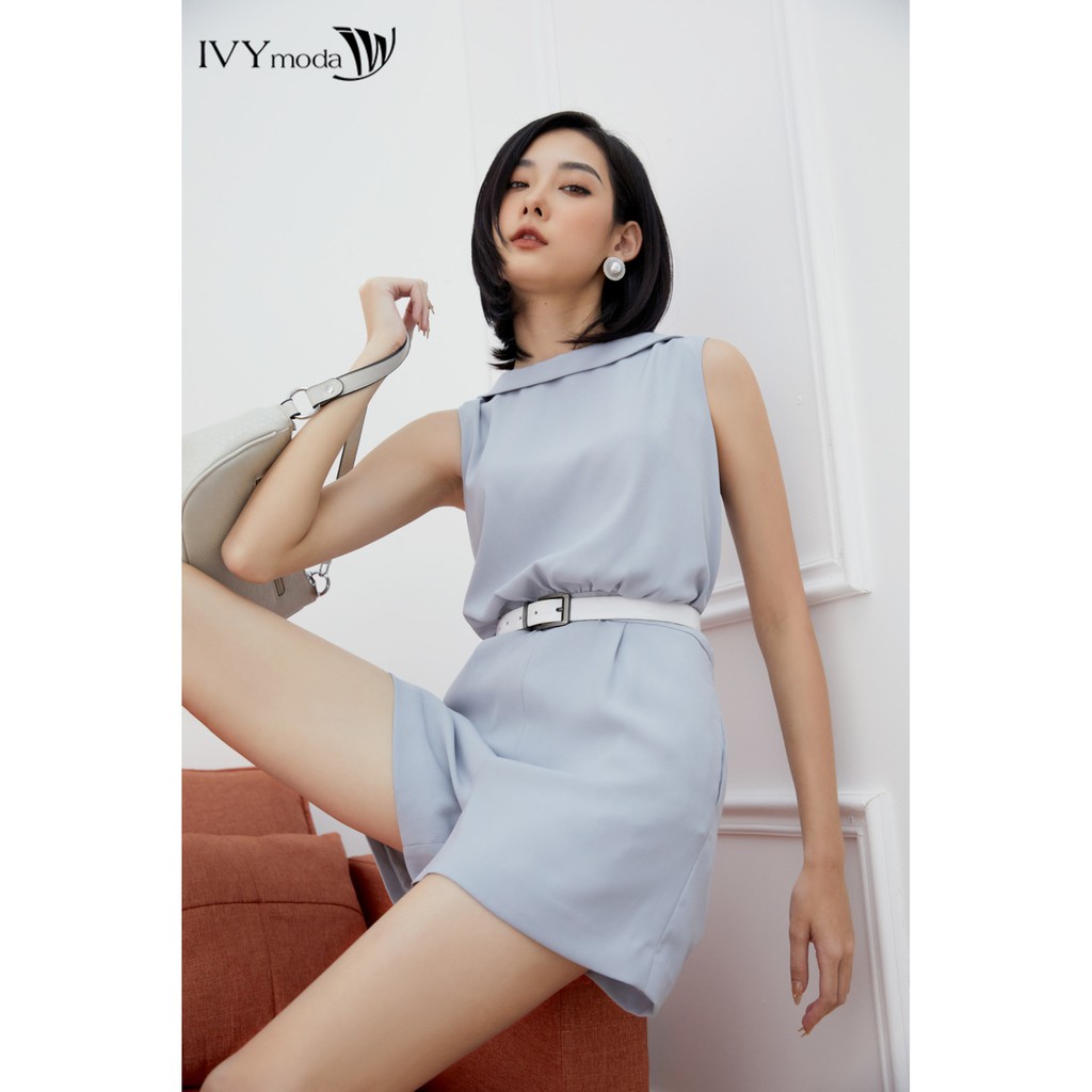 Jumpsuit cổ thuyền thiết kế IVY moda MS 18M6469