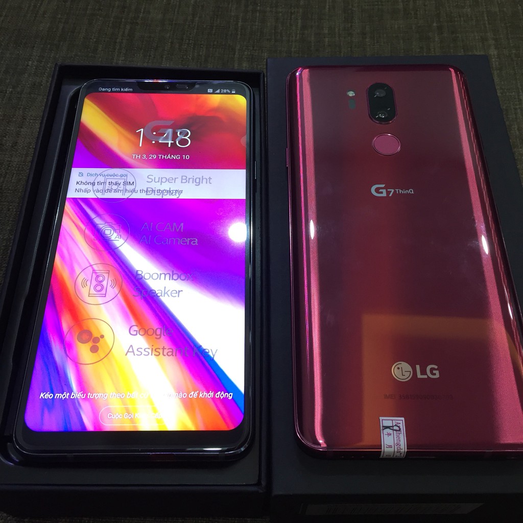 Điện Thoại LGG7 ThinQ Màu Đỏ 64G Fullbox | BigBuy360 - bigbuy360.vn