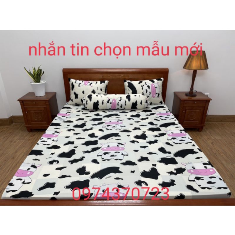 Drap thun lạnh in 3D [XẢ KHO] nhắn tin chọn màu với hơn 30 mẫu