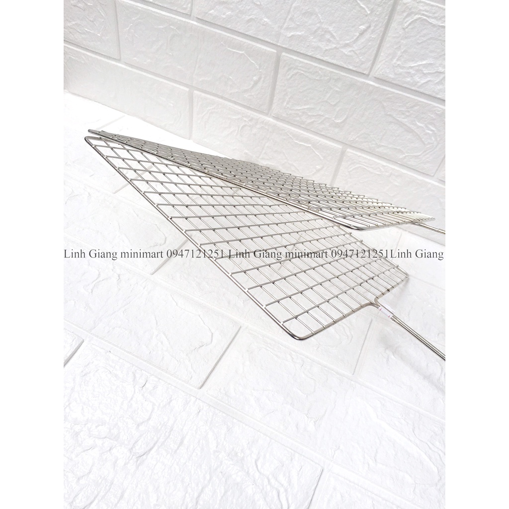 Vỉ Nướng Inox, Kẹp Nướng Thịt, Chả, Nướng Thực Phẩm Than Hoa Cao Cấp