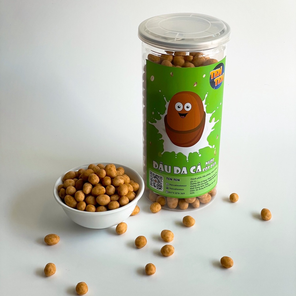 Đậu phộng da cá nước cốt dừa Lê Hải 500g giòn rụm thơm ngon đồ ăn vặt Sài Gòn